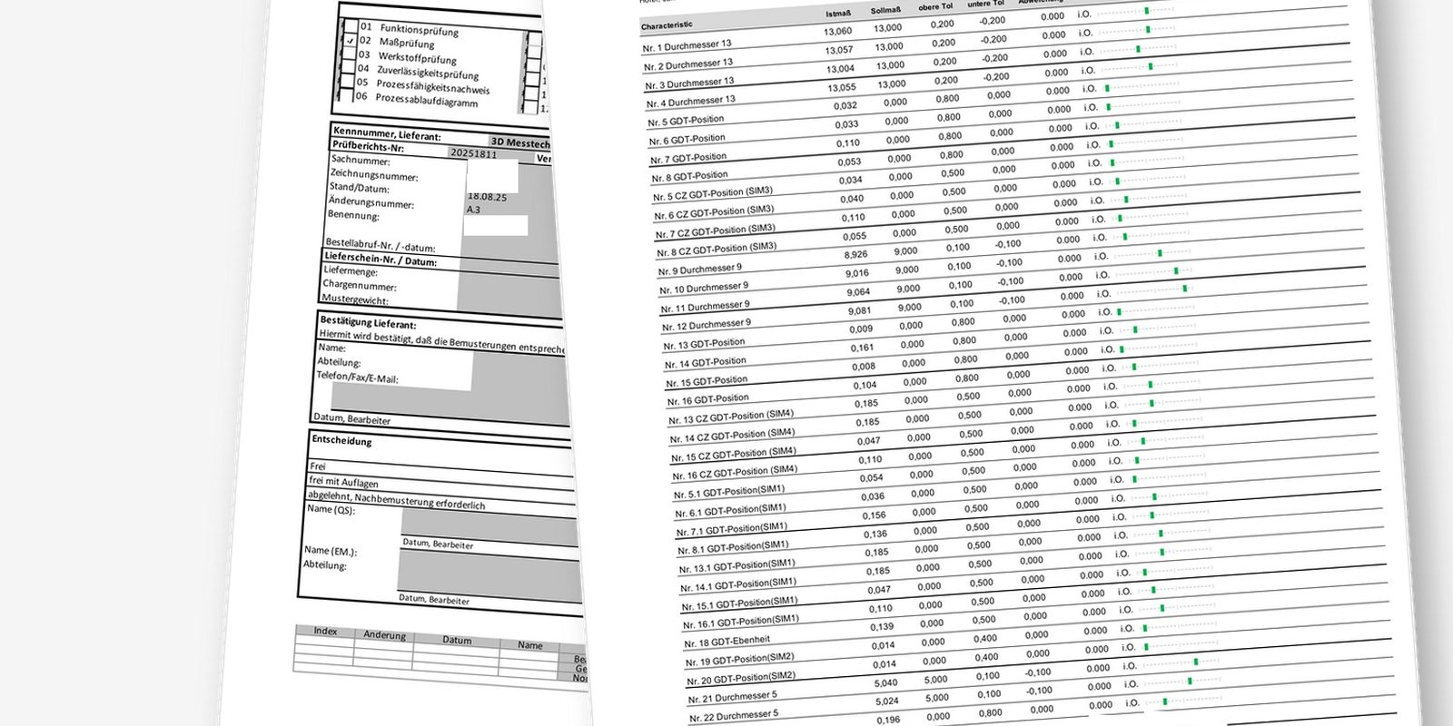 Erstmusterprüfbericht (EMPB) nach VDA Band 2 und Messbericht mit Soll-Ist-Vergleich — auditfeste Dokumentation für die Übergabe an OEM und Archivierung