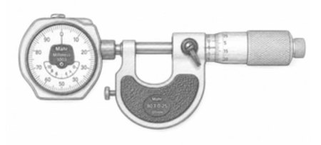 Bügelmessschraube mit Feinzeiger (Form D14) – Kalibrierung bei 3D Messtechnik KMK GmbH, Offenburg